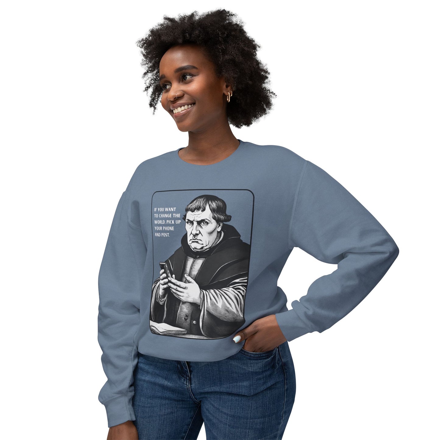 Luther the OG Poster Lightweight Sweatshirt