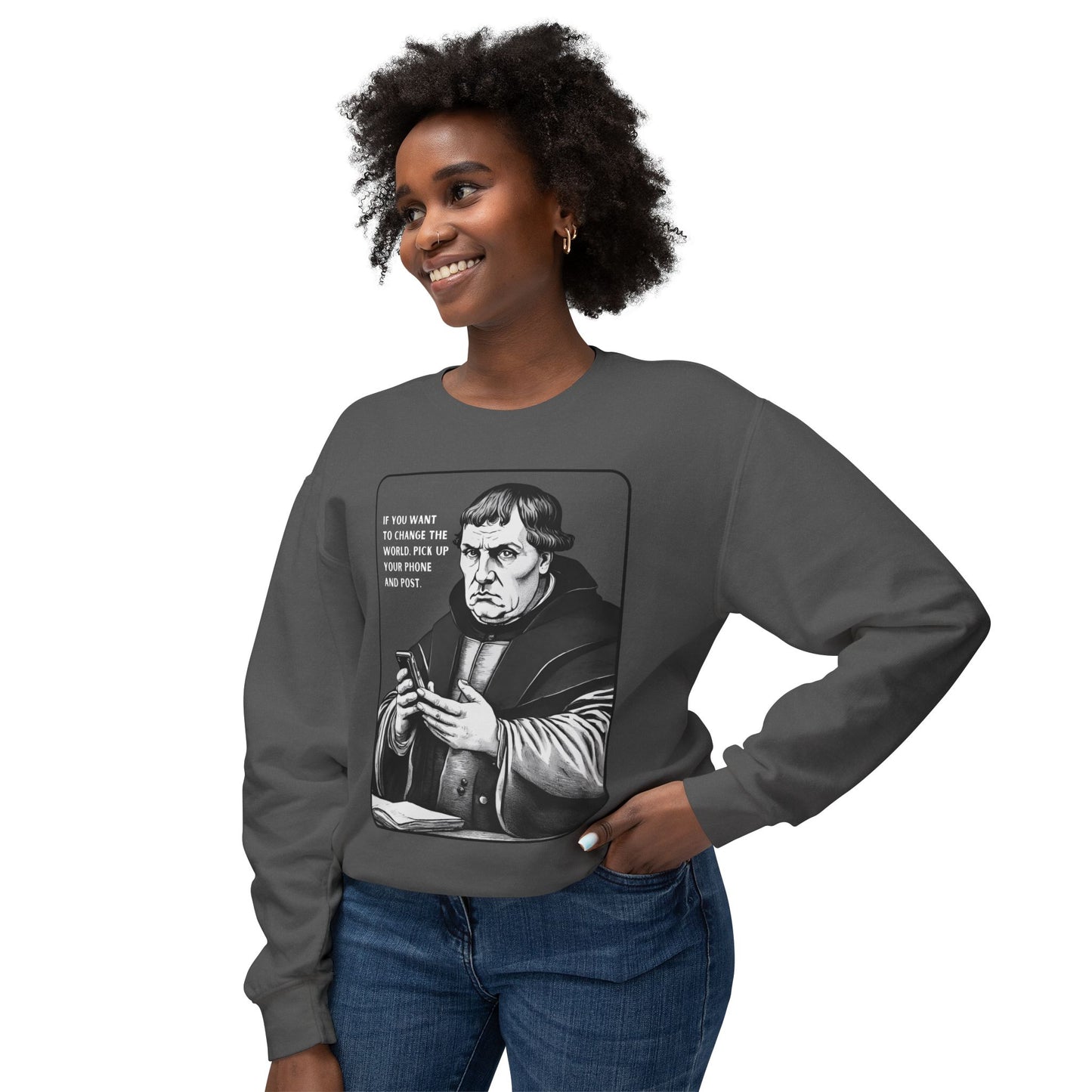 Luther the OG Poster Lightweight Sweatshirt