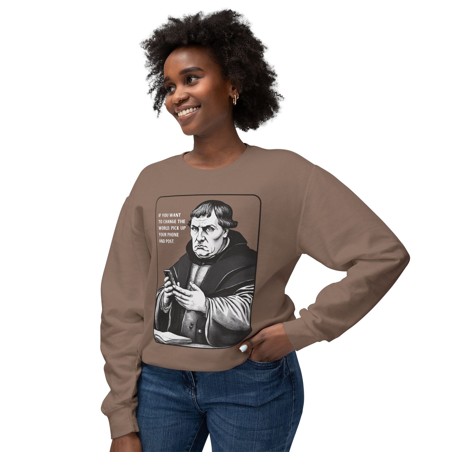 Luther the OG Poster Lightweight Sweatshirt