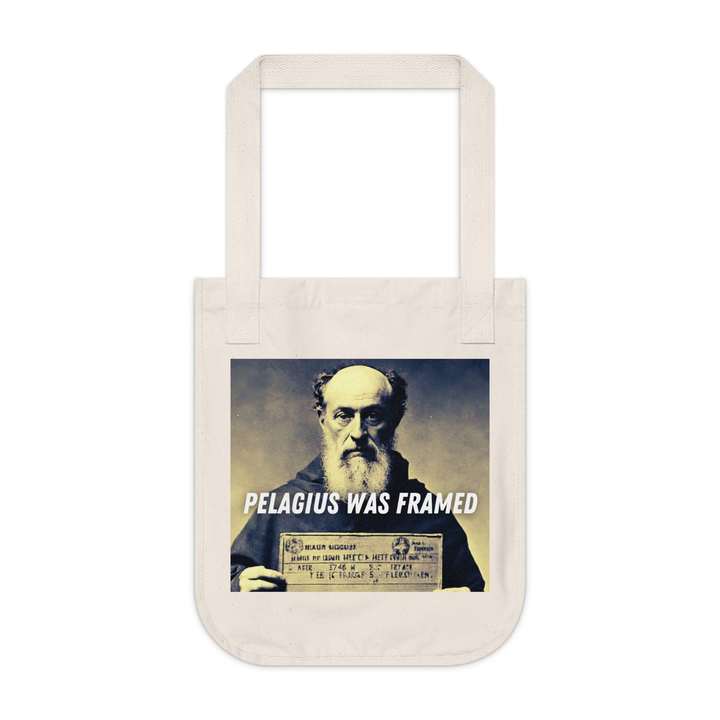 Pelagius Was Framed Organic Canvas Tote Bag